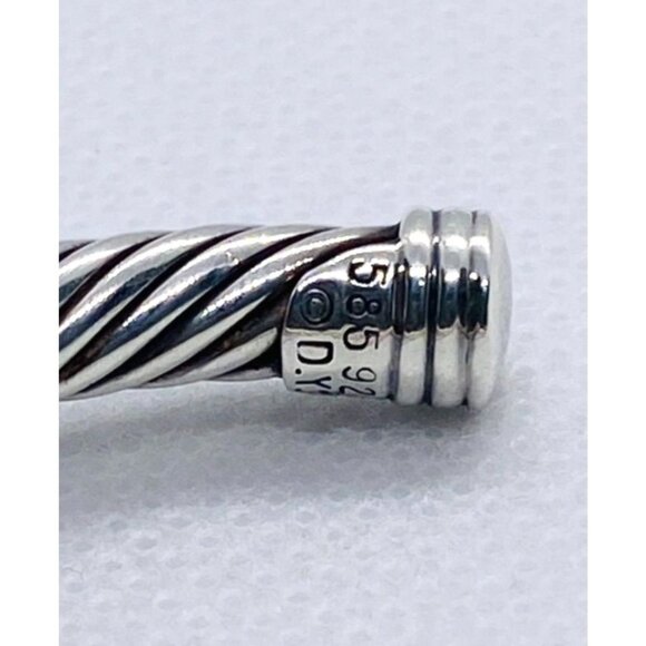 David Yurman Noblesse Amethyst Sterling Silver 14K 585 Cuff Bracelet - Picture 8 of 10